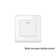thumbnail image 2 of Yuarrent Interruptor de lámpara de Panel de luz, suministros para el hogar, accesorios para el hogar, interruptores de presión, instalación Decoración del hogar Blanco/Control doble, 2 of 6