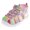 Pink/Multi, variant on Rugged Bear Girls Hook & Loop Fisherman Style Sport Sandals (Toddler Sizes)