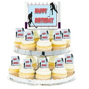 Ice Hockey Edible Photo Toppers & Edible Cupcake Decoration Kit