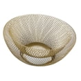 thumbnail image 3 of Boyijia Double Wall Mesh Decorative Fruit Basket Metal Mesh Snack Bowl Centerpiece Kitchen Holder - Gold, 3 of 7