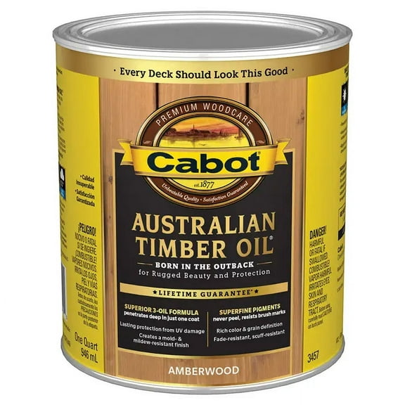qt Cabot Stains 3457 Amberwood Australian Timber Oil Triple Oil Protection