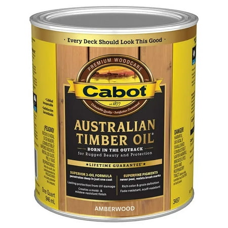 qt Cabot Stains 3457 Amberwood Australian Timber Oil Triple Oil Protection