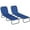 Blue, variant on Outsunny Folding Outdoor Lounge Chair Set of 2, Adjustable Backrest, Red