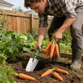 thumbnail image 4 of Plastic-handled Stainless Steel Garden Planting Tools Outdoor Vegetable And Flower Planting And Weeding Tools Household Pointed Shovel And Rake, 4 of 6