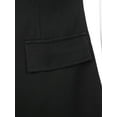 thumbnail image 6 of Yartina Women A Line Mini Dress Round Neck Bodycon Summer Dresses Cap Sleeve Dress Black XXL, 6 of 7