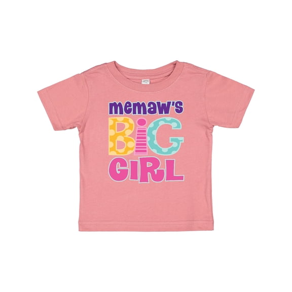 Inktastic Memaw Big Girl Girls Baby T-Shirt