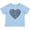 AE-Light Blue, variant on Inktastic Heart Made Of Paws, Dog Paws, Puppy Paws - Black Boys or Girls Baby T-Shirt