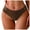 Brown, variant on GEWSEY Women's Thong Bikini Bottom Tie Side String Bikini Bottoms for Women Red, M