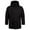 Black, variant on Fesfesfes Mens Winter Jacket Solid Color Loose Zipper Drawstring Hooded Casual Jacket