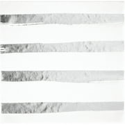 Silver 6 1/2" Fold, 13" Unfold 3 Ply Luncheon Napkin,Pack of 16
