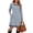 20# Blue, variant on Sweater Dress for Women Gingham Long Sleeve Mini Dresses Crew Neck Color Block Knit Dresses Loose Fit Lightweight Winter Clothing