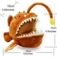 thumbnail image 2 of Realistic Monkfish Stuffed Animal Plush Toy, Lifelike Animal Plushies, Simulation Animals Doll, 2 of 8