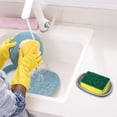 thumbnail image 2 of Jabonera de acero inoxidable de gran fiabilidad y durabilidad, de doble capa, de metal, con bandeja de drenaje, para ducha de baño, fregadero de cocina, ovalada1, 2 of 5