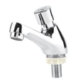 thumbnail image 2 of Public Ktchen Bathroom  , Plated Self Closing Water Saving Faucet Sink Tap  Delay With Function Time Basin, 2 of 8