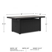 Signature Design by Ashley Beachcroft Black & Gray Outdoor Fire Pit Table