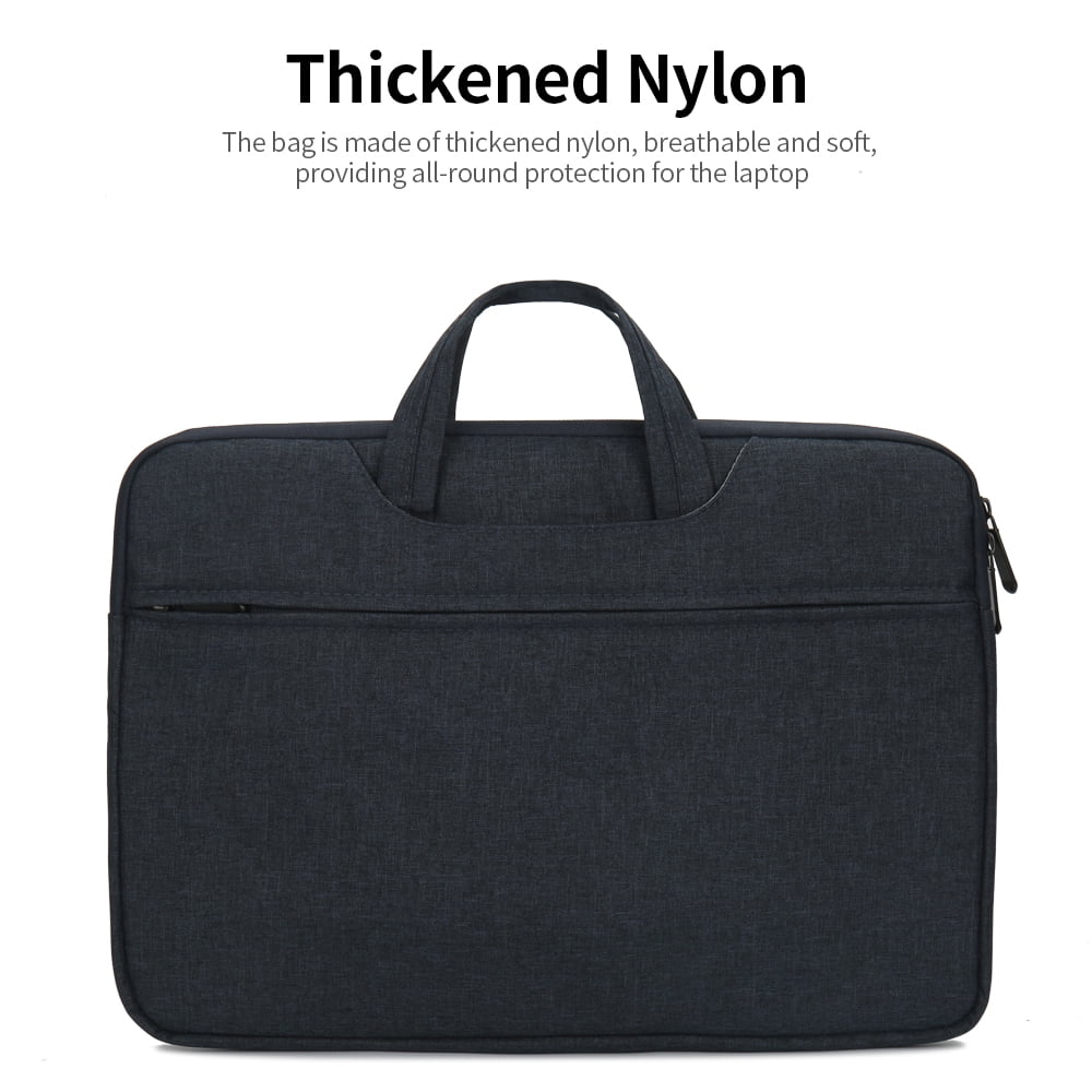 Amdohai Multifunctional Laptop Bag 14 inch Laptop Case Waterproof Nylon Laptop Bag Briefcase Leisure Business Handbag Dark Grey