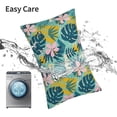 thumbnail image 6 of Cauagu Tropical Floral Print Pillow Covers with Envelope Closure,1PC Pillow Cases Decorative Pillow Case for Bed & Couch, Pillows Not Included-14"x20", 6 of 6