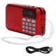 thumbnail image 2 of Radio FM portátil multifunción K-89, reproductor de audio USB, compatible con tarjeta de memoria, color rojo, 2 of 14