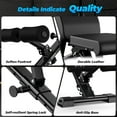 thumbnail image 4 of Flybird Banc de Musculation Pliable et Ajustable - Utilitaire d'Exercice de Mise en Forme Pliable Robuste, avec Capacité de Poids de 800 Lb, Noir, 4 of 8