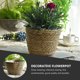 thumbnail image 2 of GOOHOCHY macetero de paja tejida para plantas, maceta de paja tejida para flores, contenedor para plantas, 2 of 8