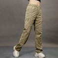 thumbnail image 6 of AINIYS Cargo Pants Women Hiking Pants Baggy Comfy Waterproof Joggers Casual Travel Climbing Outdoor Activities Pants with Zip Pockets Khaki XL, 6 of 9