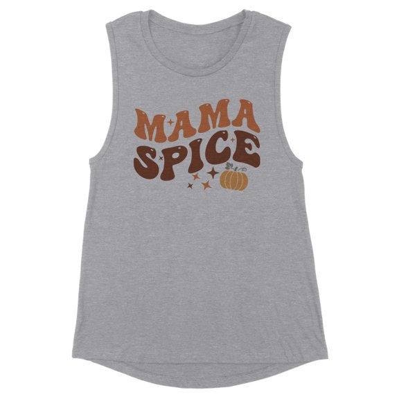 Mama Spice Women's Muscle Tank X-Small Heather Grey