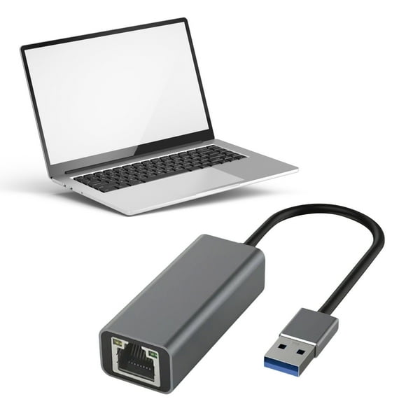 BotaniNest Adaptateur USB C vers Gigabit avec Indicateur LED Convertisseur Réseau LAN RJ45 pour Ordinateur Portable Tablette Téléphone Intelligent Transfert de Données Haute Vitesse et Connexion Internet Stable