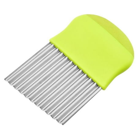 

Potato Chip Cutters Stainless Steel Wave Cutters Potato Chopper Crinkle Kitchen Tools for Cutting Potato Vegetable Fruit