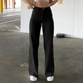 thumbnail image 2 of Ketyyh-chn99 Stretch Jeans for Women High Rise Skinny Jeans y2k Bootcut Mid-Rise Stretch Jeans Black,S, 2 of 5