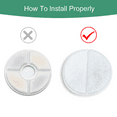 thumbnail image 2 of 12-Pack Replacement Filters Compatible with Cat Water Fountain, 2 of 7