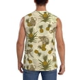 thumbnail image 4 of Pofeuu Monkeys and Pinealpples Print Men's Muscle T-Shirt, Sleeveless, Muscle Tank, Classic Muscle Tee Top For Men Casual Sleeveless Muscle T-Shirt Trendy Clothes-XX-Large, 4 of 7