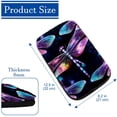 thumbnail image 4 of Dragonfly 12.5x8.2 Inch Soft Comfortable Furry Printed Armrest Cover Car Armrest Pad Mat Accessory, 4 of 6