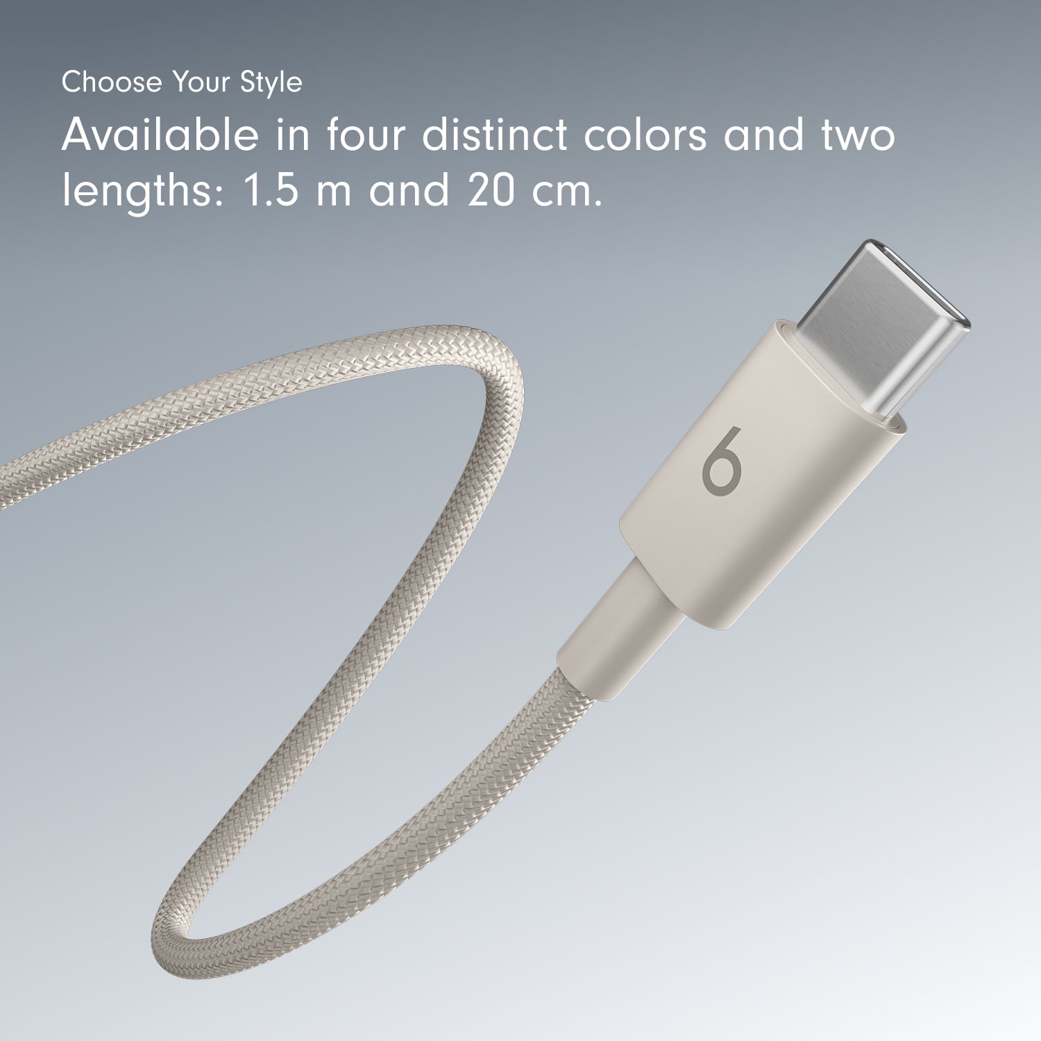Beats USB-C to USB-C Woven Cable (1.5 m / 5 ft) - Surge Stone