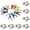 100 pcs, variant on PVC-Coated Utility Clips, 1.97 Inch, 20 Pack, Colorful, PVC-Coated Metal Chip Bag Clips for Sealing Food, Paper Holder, Clothesline Clip for Laundry Hanging, Kitchen Bags, Clothes Pins