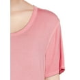 thumbnail image 4 of Time and Tru Women's Washed Scoopneck Top, Sizes XS-XXXL, 4 of 5