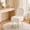 White-Rabbit fur-15"D x 13.4"W x 30"H, variant on Vanity Stool Chair with Folding Backrest, Hidden Storage, 280 Lbs,Furry Padded Ottoman for Bedroom & Living Room