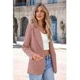thumbnail image 5 of PRETTYGARDEN Women's Spring Fall Business Casual Blazers Long Sleeve Notch Lapel Trendy Work Office Blazer Jackets Outerwear, 5 of 9