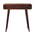 thumbnail image 1 of Artisan Furniture Solid Wood Chestnut Curved Hallway Table, 1 of 10