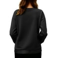 thumbnail image 6 of Mifsaly Maternity Long Sleeve Shirt Letter Print Maternity Sweatshirt Loose Pregnancy Crewneck Pollover Tops Office Going Out Dressy Casual Blouse Women Spring Fall Outfits M, 6 of 7