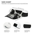 thumbnail image 3 of Balery Black White Hat Skull Gorra deportiva con visera ajustable para mujer y hombre (talla única), 3 of 7