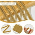 thumbnail image 5 of 15 Yards Gold Gimp Braid Trim 5/8 inch Polyester Ribbon Woven Fabric Trim Lace Trim Decorative Gimp Trim Embellishment for Sewing Curtains Costume Accessories Lampshade Home Decor for making, 5 of 6
