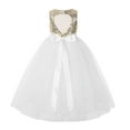thumbnail image 2 of Ekidsbridal Heart Cutout Sequin Flower Girl Dress Junior Pageants Princess Ballroom Dance Gown 172seq 10, 2 of 3