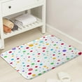 thumbnail image 3 of Kids Rainbow Bath Mat for Bathroom, Colorful Geometric Cute Polka Dot Floor Rugs Mats Non Slip Bathroom White Modern Decor Accessories 19X31 Inches Kitchen Bedroom Indoor, 3 of 7
