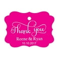 thumbnail image 1 of 100 PCS Thank You Custom Made Hang Tags Personalized Wedding Favor Gift Paper Tags, 1 of 1