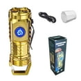 thumbnail image 4 of NARABB Strong Lighting Charging Outdoor Portable Flashlight Camping Range Mini Golden, 4 of 6