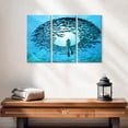 thumbnail image 2 of Elephant Stock Diving With Fishes Wall Art - Horizontal Multi Panel Canvas - Dining Room Wall Decor - Hobbies And Lifestyle Multi Panel - Blue And Turquoise Decor - 23" x 14", 2 of 4