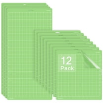 Cutting Mat for Cricut 8 Mats 12x12 In & 4 Mats 12x24 In StandardGrip Adhesive Sticky Green Cards for Cricut Maker 3/Maker/Explore 3/Air 2/Air/One Cut Mats Replacement Accessoriss