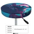 thumbnail image 4 of Lsque DJ Panda Hot Air Balloon Pattern Round Bar chair cushion covers Velvet Fabric Premium Comfort Protects from Scratches and Stains for 14-17 Inch Chair-14 inch, 4 of 7