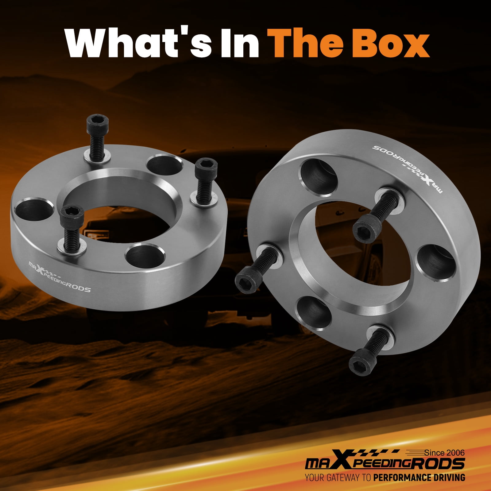maXpeedingrods 2" Front Leveling Kit for Ford F150 4WD 2WD 2004-2023, Aluminum Front Strut Spacer, Suspension Leveling Lift Kit, Gray
