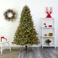 thumbnail image 6 of Nearly Natural 6.5ft. Lightly Frosted Big Sky Spruce Artificial Christmas Tree with 450 Clear (Multifunction) LED Lights with Instant Connect Technology, Berries, Pine Cones and 904 Bendable Branches, 6 of 10